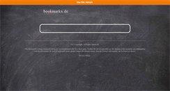 Desktop Screenshot of bookmarkx.de
